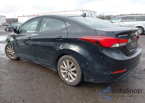 2014 Hyundai Elantra Se z USA, uszkodzony, nr VIN KMHDH4AE7EU074636